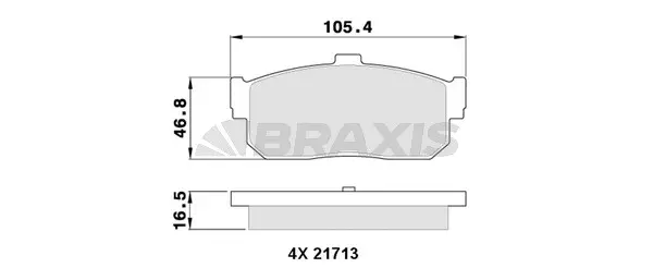 Brake Pad Set, disc brake (AA0310)