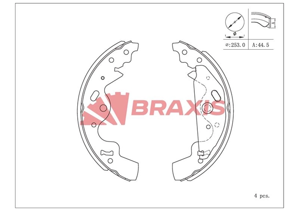 Brake Shoe Set (AC0224)