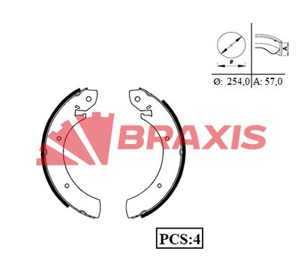 Brake Shoe Set (AC0021)