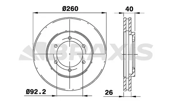 Brake Disc (AE0656)