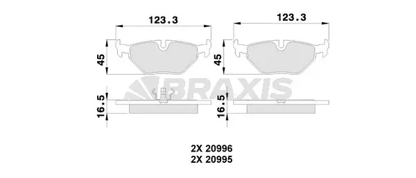 Brake Pad Set, disc brake (AB0249)