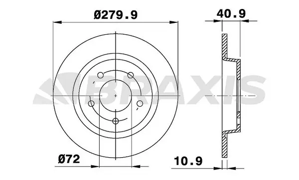 Brake Disc (AE0391)