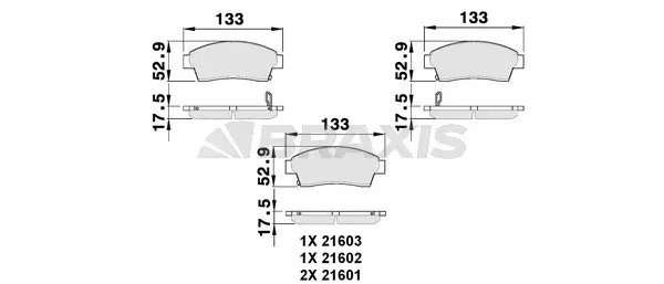 Brake Pad Set, disc brake (AB0060)