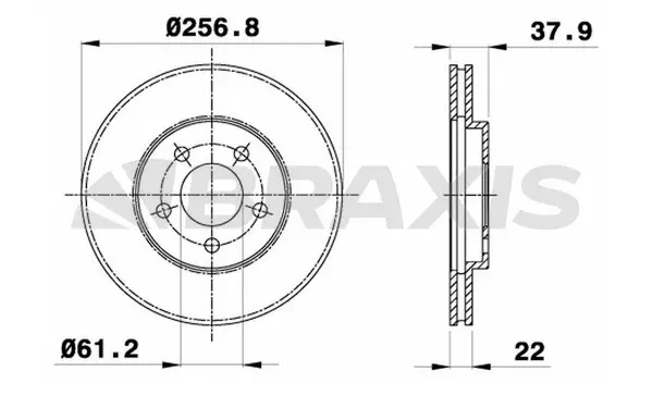 Brake Disc (AE0654)