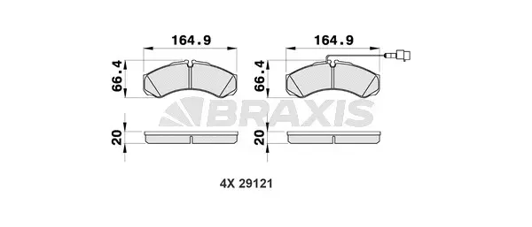 Brake Pad Set, disc brake (AB0477)
