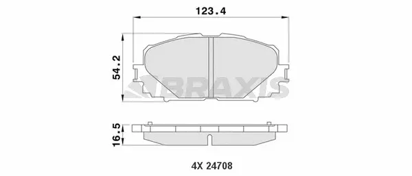 Brake Pad Set, disc brake (AA0175)