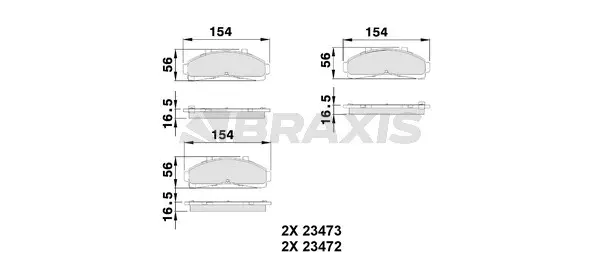 Brake Pad Set, disc brake (AA0502)