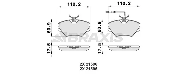 Brake Pad Set, disc brake (AB0364)
