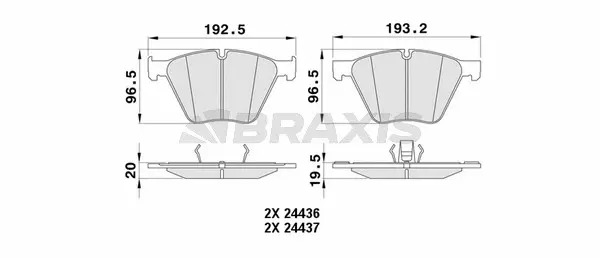Brake Pad Set, disc brake (AA0415)