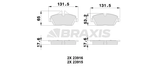 Brake Pad Set, disc brake (AA0031)