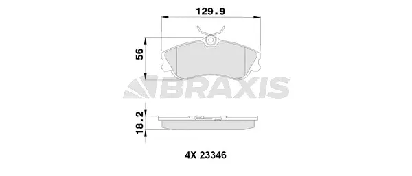 Brake Pad Set, disc brake (AA0033)