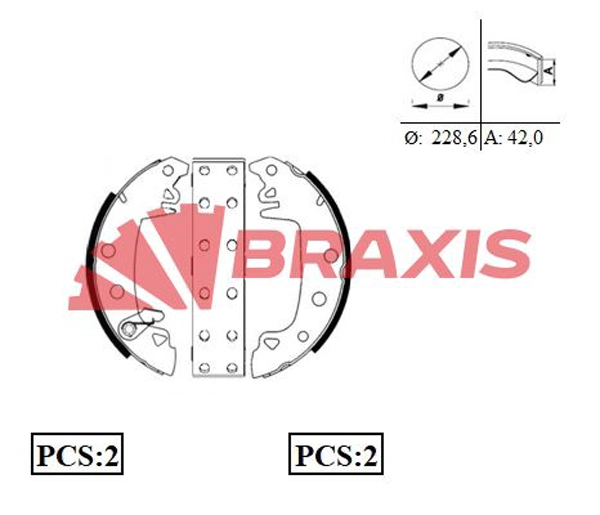 Brake Shoe Set (AC0002)