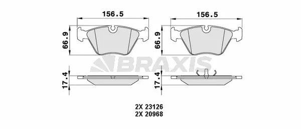 Brake Pad Set, disc brake (AA0472)