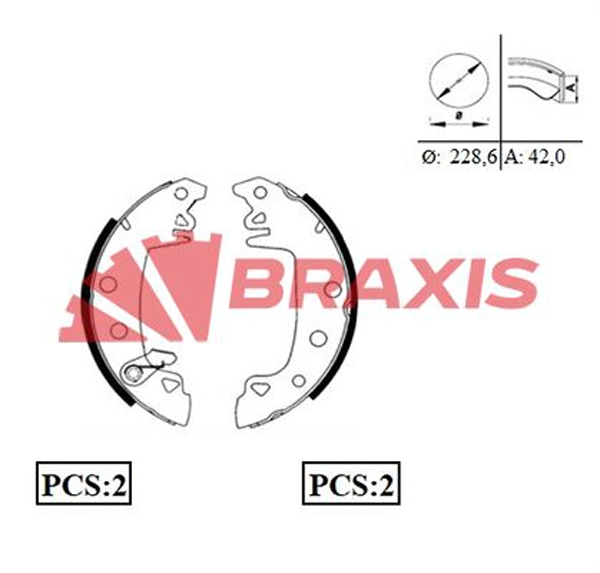 Brake Shoe Set (AC0001)