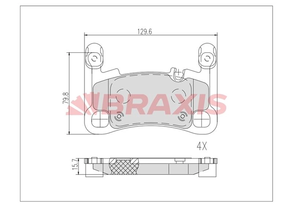 Brake Pad Set, disc brake (AB0623)