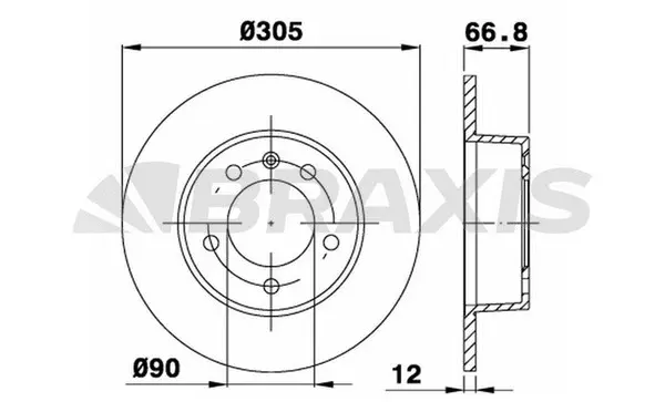 Brake Disc (AE0174)