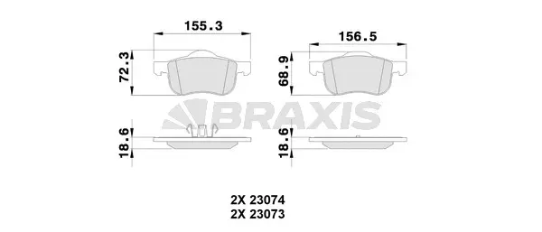 Brake Pad Set, disc brake (AA0077)