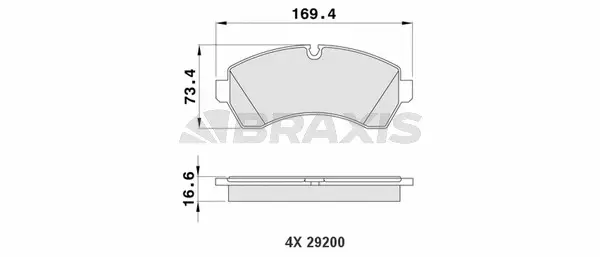 Brake Pad Set, disc brake (AA0177)
