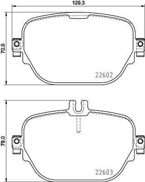 Brake Pad Set, disc brake (AA0779)