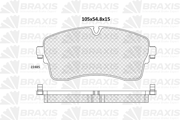 Brake Pad Set, disc brake (AA0875)