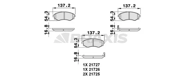 Brake Pad Set, disc brake (AB0093)