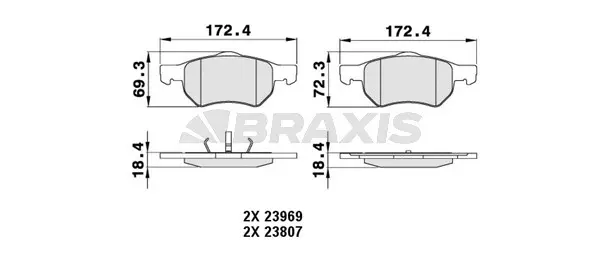 Brake Pad Set, disc brake (AA0229)