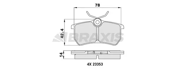 Brake Pad Set, disc brake (AA0032)