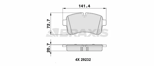 Brake Pad Set, disc brake (AA0328)