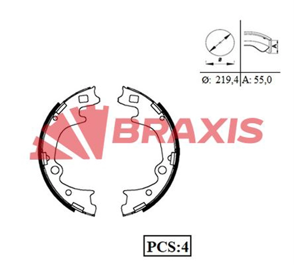 Brake Shoe Set (AC0094)