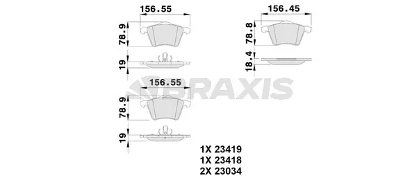 Brake Pad Set, disc brake (AB0118)