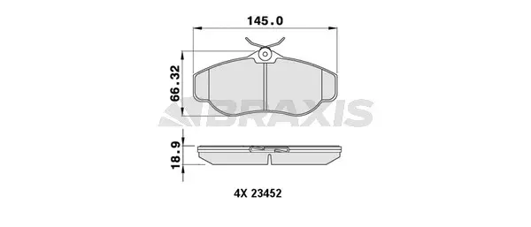 Brake Pad Set, disc brake (AA0212)