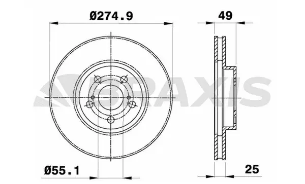 Brake Disc (AE0713)