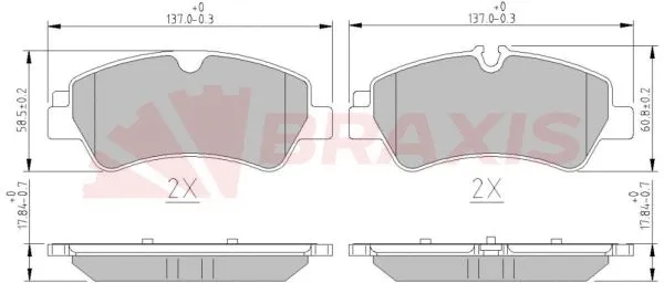 Brake Pad Set, disc brake (AA0600)