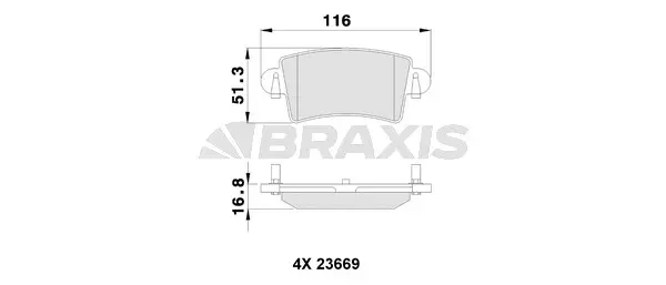 Brake Pad Set, disc brake (AB0113)
