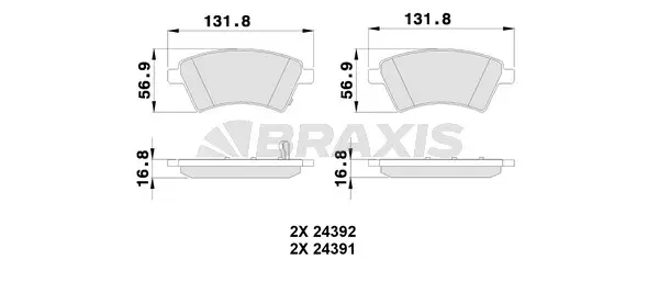 Brake Pad Set, disc brake (AB0121)