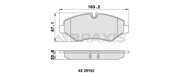 Brake Pad Set, disc brake (AA0059)