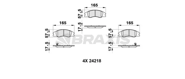 Brake Pad Set, disc brake (AB0310)