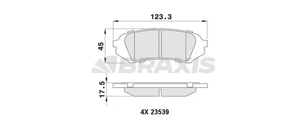 Brake Pad Set, disc brake (AA0482)
