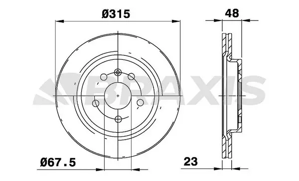 Brake Disc (AE0349)