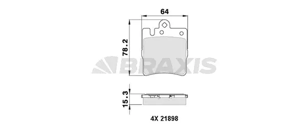 Brake Pad Set, disc brake (AA0104)
