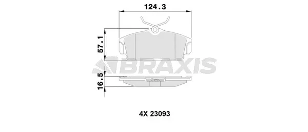 Brake Pad Set, disc brake (AA0095)