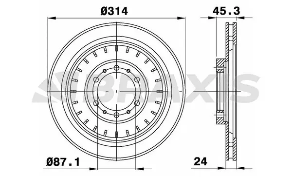 Brake Disc (AE0459)