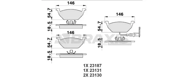 Brake Pad Set, disc brake (AB0002)