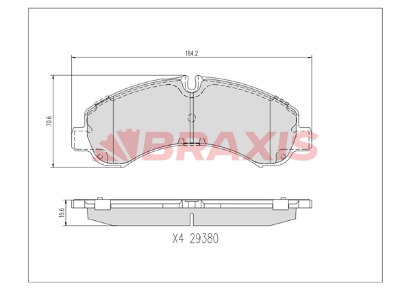 Brake Pad Set, disc brake (AA0731)