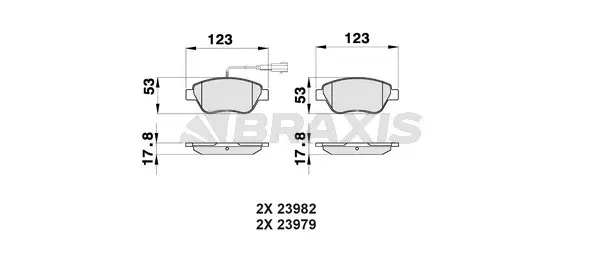 Brake Pad Set, disc brake (AB0032)