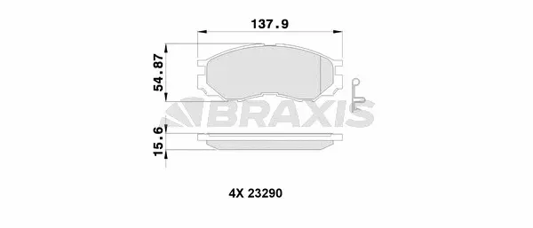 Brake Pad Set, disc brake (AB0245)