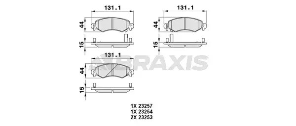 Brake Pad Set, disc brake (AB0051)