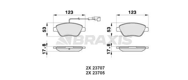 Brake Pad Set, disc brake (AB0012)