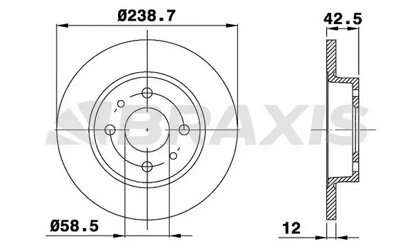 Brake Disc (AE0593)