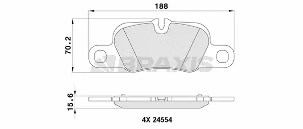 Brake Pad Set, disc brake (AA0387)